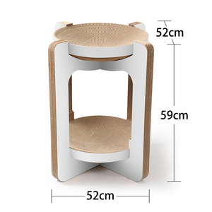 Arranhador de Gato de Papelão Durável com Design Personalizado e Tapete de Arranhar com Catnip - Product Image 6