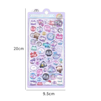 Nueva Funda Rígida para Teléfono con Diseño 3D de Cristal, Estilo My Melody, Kitty y Cinnamoroll, con Pegatinas DIY