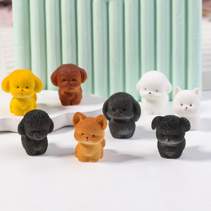 Mini sevimli yavru mikro manzara reçine el-boyalı zanaat çevre dostu DIY köpek dekorasyon aksesuarları yaratıcı yapay karikatür - Product Image 5