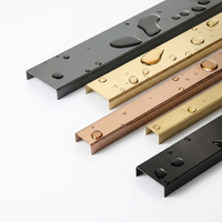 Profilé d'angle en U moderne, vente en gros d'usine, profilé en U en aluminium pour accessoires de finition d'angle de carrelage