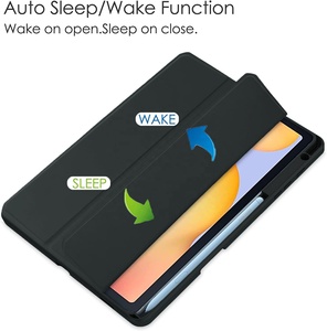 Protecteur de <span class=keywords><strong>tablette</strong></span> avec fente pour stylo étui en cuir à trois volets pour <span class=keywords><strong>Samsung</strong></span> Galaxy Tab <span class=keywords><strong>S6</strong></span> <span class=keywords><strong>Lite</strong></span> 10.4 housse de SM-P615 SM-P610 pour étui <span class=keywords><strong>Samsung</strong></span> - Product Image 5