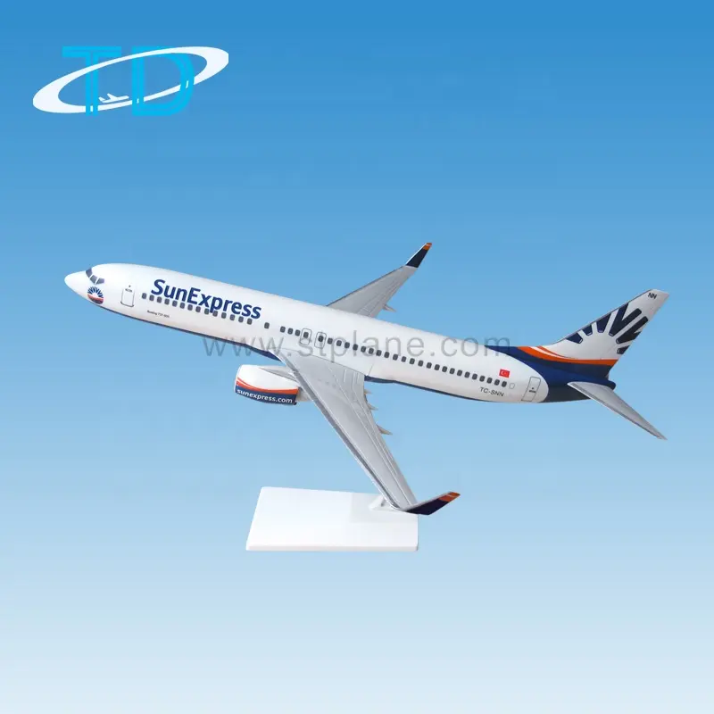 "Sunexpress" 1:100 39.5 Cm Boeing 737-800 Trendi Hadiah Perusahaan