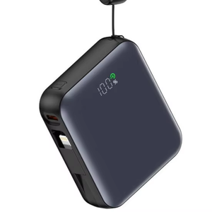 Banco de Energía Portátil <span class=keywords><strong>Mini</strong></span> de Carga Rápida de 22.5W con Pantalla LED, Puertos Duales Tipo-C, Compatible con Carga Inalámbrica para Relojes y Cable Colgante - Product Image 3