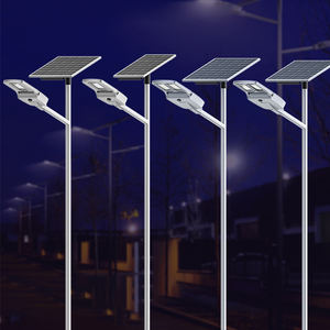 Kualitas tinggi 100 w-200 W All-in-One lampu jalan tenaga surya tempat parkir tiang dengan pengendali jarak jauh IP65 - Product Image 1