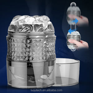 Desirix Juguetes sexuales transparentes para hombres Glande Estimular Masajeador Copa sexual Doble cabeza Enis Ejercitador Masturbador Masculino - Product Image 3