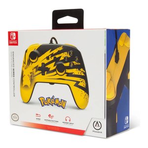 Manette de jeu filaire Pikachu Lightning pour Nintendo Switch Noir et Jaune - Product Image 2