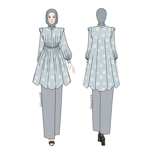 Diseñador Islam árabe Abaya mujeres musulmanas vestido Dubai Femmes Robe Musulmane túnicas Femme caftán Casual - Product Image 6