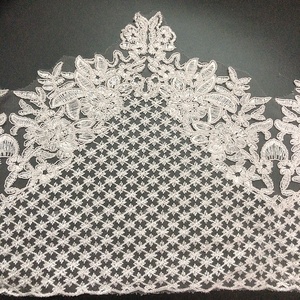 Gaun pernikahan DIY Trim renda tepian pengantin gading bordir indah LT2484B - Product Image 4