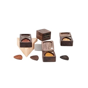 Custom Wooden Guitar Pick Holder <b>Box</b> - Storage Organizer for Guitarist <b>Gift</b>, Personalized Guitar Picks Case - Product Image 3