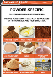 Máquina Envasadora Automática de Polvo de Alta Precisión y Fácil Operación de 50-1000g, para Envasado de Alimentos en Bolsas/Películas/Plástico/Papel - Product Image 6