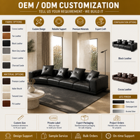 Canapé d'angle en cuir véritable Dylan de style minimaliste italien, trois places, avec rangement écologique et rembourrage en éponge, pour un intérieur moderne