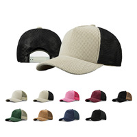 Groothandel op maat gemaakte trucker petten met logo voor dames en heren, ademend, sportief, luipaardprint, fruitprint, aantrekkelijke borduursels