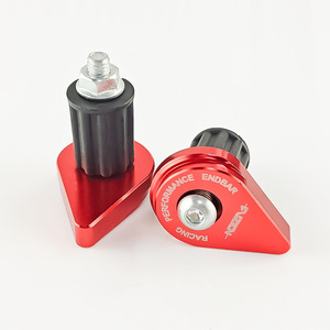 Qiangye Motorcycle Handlebar <b>Plug</b> 6mm Aluminum Alloy Red Black <b>Universal</b> Fit - Product Image 2