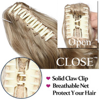 Extensions de cheveux synthétiques LONGFOR, queue de cheval 200g, perruque queue de cheval 20 pouces, queue de cheval brésilienne à clipser, fournisseur de choix