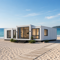 Maison Modulaire Préfabriquée Extensible Rectangulaire Portable et Élégante - Installation Rapide, Design Moderne, Garantie 1 An pour Usage Résidentiel