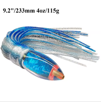 Nouveau haut clair 9 "gros jeu résine leurres à la traîne Marlin thon leurres à la traîne avec jupe souple pêche à la traîne en haute mer