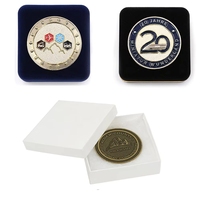 Caja de terciopelo del desafío de Israel, fundas para sobres de monedas