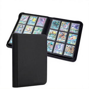 QY การ์ดโพลีเอสเตอร์แบบมีช่องใส่การ์ดได้9ช่องสำหรับใส่การ์ดเล่นกีฬา TCG - Product Image 4