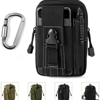 Usine hommes tactique Molle pochette sac EDC ceinture Pack fermeture éclair taille sac support pour téléphone