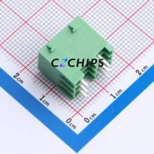 DB2EVHBG-3.5-2*3P-GN Plug-in Terminal Block Through hole,P=3.5mm Connector Board-to-Board / Socket Closed Snap Fixing 2x3P 3.5mm - Product Image 2