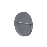 Lumière d'escalier LED murale intérieure/extérieure en aluminium au design moderne, étanche IP65, noir/gris, pour couloir, escalier, passage