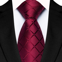 Cravate en polyester jacquard pour homme, motif géométrique, cravate tissée, cravate formelle pour affaires, mariage, fête, cadeau, cravate classique, cravates tissées jacquard