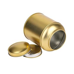 Boîte de rangement <span class=keywords><strong>ronde</strong></span> scellée en <span class=keywords><strong>métal</strong></span> avec double couvercle en gros personnalisée - Product Image 3