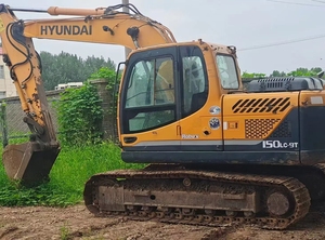 Excavadora Hyundai 150LC-9T Usada, Económica, con Motor OEM Coreano, Excavadora de Orugas de 15T, Accesorio de Pulgar, Certificación CE - Product Image 4