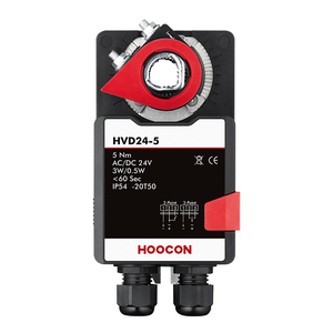 Actuadores de Compuerta HOOCON HVD24-5 para Sistemas HVAC, Control On-Off de 5Nm, 2/3 Puntos, AC/DC24V, Certificación CE, 2 Años de Garantía, Diseño Moderno - Product Image 1