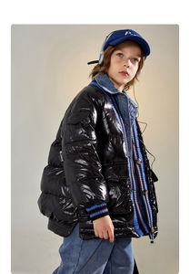 <span class=keywords><strong>Veste</strong></span> en duvet pour enfants, nouveau modèle, vêtement décontracté, 2 pièces, bouffant, nouvelle collection hiver - Product Image 2