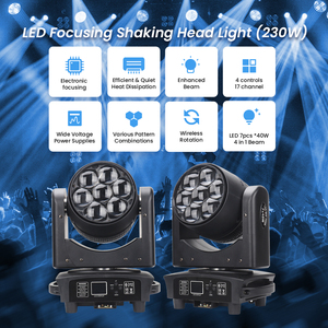Bee Eye 7*40W RGBW Zoom rửa <span class=keywords><strong>LED</strong></span> di chuyển đầu ánh sáng <span class=keywords><strong>DMX</strong></span> Sharpy ánh sáng DJ ánh sáng sân khấu - Product Image 2