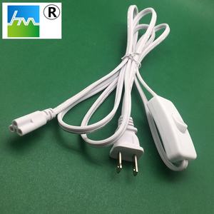 สายไฟกระแสสลับ T5 125โวลต์สีขาวที่สามารถปรับแต่งสีได้พร้อมสวิตช์304เป็นปลั๊กมาตรฐาน IEC 1.5ม. สำหรับเครื่องใช้ในบ้าน - Product Image 3