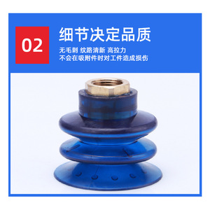 Potente Ventosa de Vacío de Poliuretano Industrial PCG-55PU, Operación Neumática para Levantar Placas de Acero, Elevador de Vacío para Productos - Product Image 3