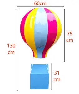 Customizable Hot Air Balloon Holiday Wedding Party Decorations For Outdoor Shopping Mall Business Venue Layout 60cm*130cm