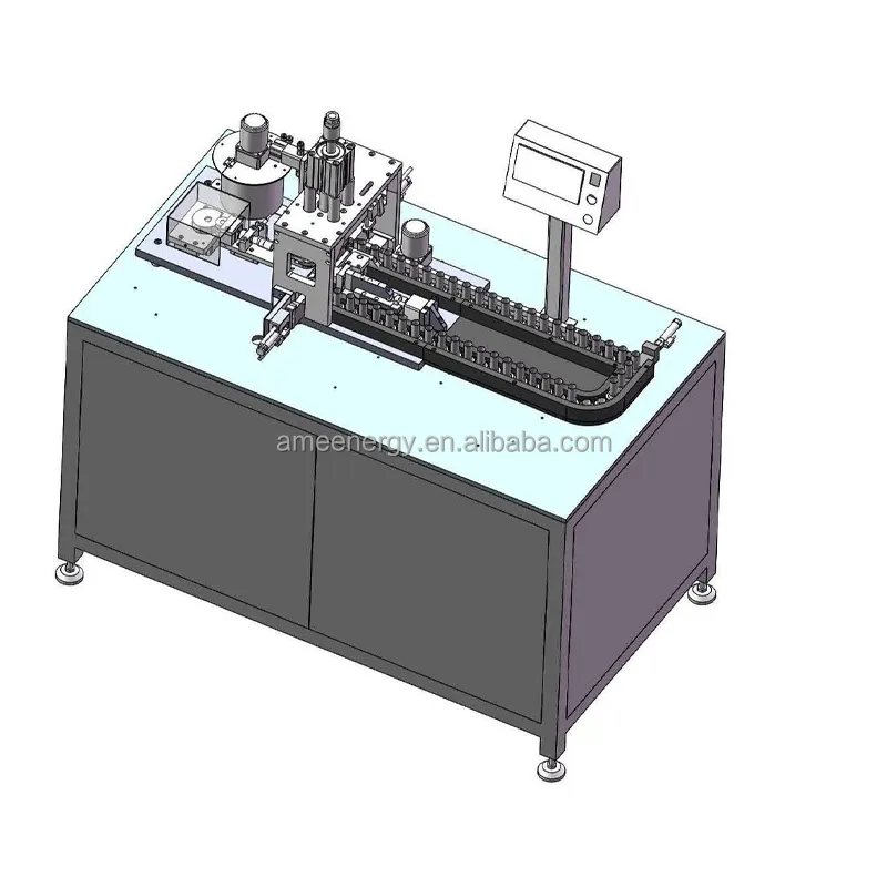 Scanalatrice automatica per celle cilindriche con batteria al litio