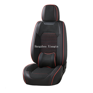 Housse de siège de voiture universelle en cuir PU 5D de luxe Xiangta, housse de siège de voiture stéréo 5D, en cuir PVC imperméable - Product Image 5