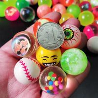Balles rebondissantes en caoutchouc plastique Jouet balle pour enfants Balle rebondissante
