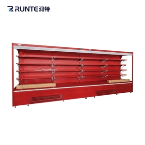<span class=keywords><strong>Vitrine</strong></span> réfrigérée ouverte du <span class=keywords><strong>marché</strong></span> superbe de <span class=keywords><strong>vitrine</strong></span> de réfrigérateur avec le rideau de nuit - Product Image 6