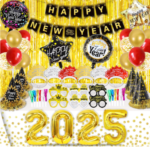 Bonne année <span class=keywords><strong>lunettes</strong></span> <span class=keywords><strong>frange</strong></span> bruit fabricant chapeau diadème bannière Photo accessoires 2026 feuille ballons bruant rideau nappe fête décor - Product Image 1