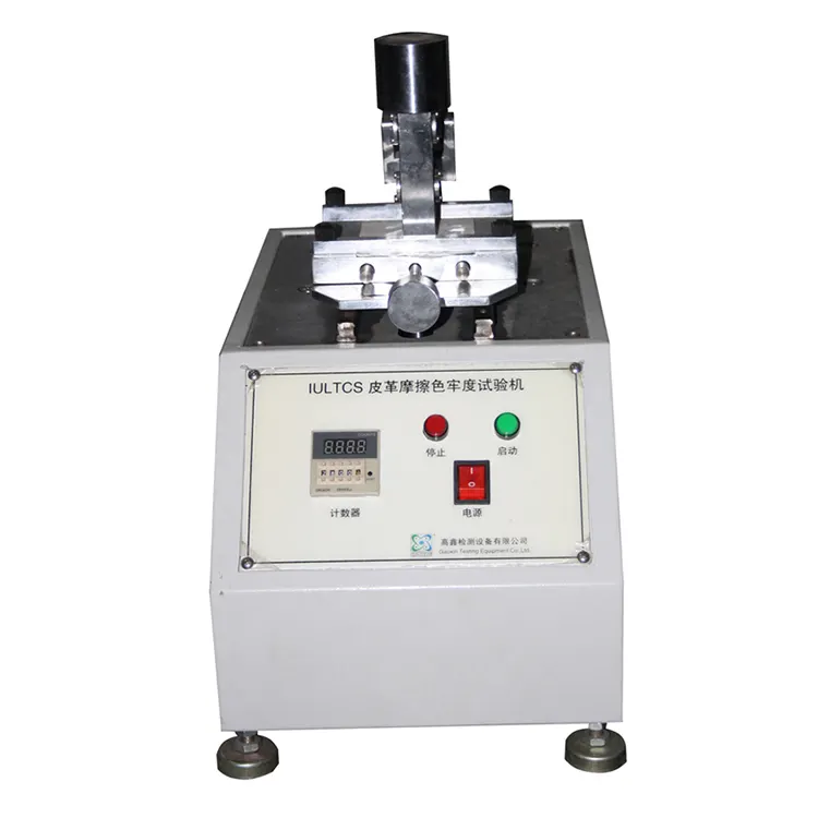 Detector manufacturer produces equipment suitable for rubbing color fastness test on leather surface