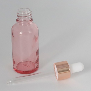 Flacons en verre rose doré portables de 5 ml, 10 ml, 20 ml, 30 ml pour huiles essentielles avec compte-gouttes et couvercles – Idéal pour les voyages - Product Image 3