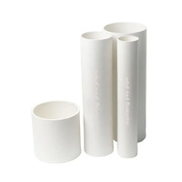 Tuyau PVC vierge SCH40 durable de 20 mm, raccordement par colle pour alimentation en eau, blanc/gris, durée de vie de 50 ans, anti-corrosion, léger