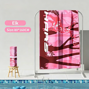 Serviette de plage en microfibre de qualité professionnelle, super absorbante, séchage rapide, résistante au sable, commande en gros avec personnalisation de la marque pour les centres de villégiature - Product Image 1