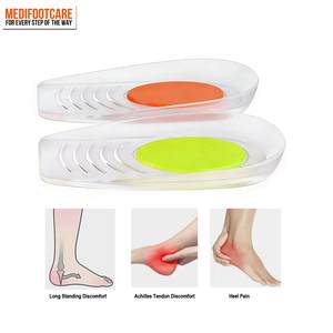 Coussinets de talon en gel pour chaussures, talonnettes pour fasciite plantaire pour soulager la douleur, coussinets en silicone pour soulager les épine calcanéenne, semelles protectrices - Product Image 5