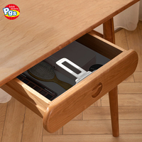 PRODIGY HG002 Verrous de sécurité pour portes d'armoires en plastique blancs invisibles, anti-enfants, 2 pièces, installation rapide, aucun outil de perçage nécessaire