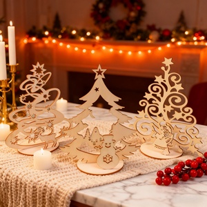 Albero di Natale in Legno Puro con Design Facile da Riporre e Struttura Resistente, Perfetto <span class=keywords><strong>per</strong></span> Appartamenti - Product Image 3