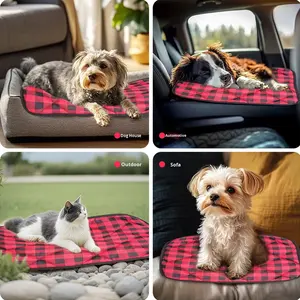Nouveau noël hiver <span class=keywords><strong>coussin</strong></span> pour animaux de compagnie tapis de chenil pour animaux de compagnie auto-chauffant chauffage chaud thermostatique stockage de chaleur chats et chiens <span class=keywords><strong>coussin</strong></span> - Product Image 4