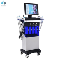 Appareil professionnel d'hydrothérapie faciale, microdermabrasion, technologie de jet d'oxygène pour l'analyse de la peau, dermabrasion à l'eau, nettoyage en profondeur