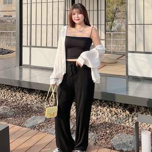 ชุดเซ็ทลำลองสำหรับผู้หญิง Runqi N8352 สีเทา สองชิ้น เสื้อแขนยาว กางเกงขายาวเอวสูง ทรงขากว้าง ไซส์พลัส แฟชั่น ผ้าโมดอลผสม - Product Image 5