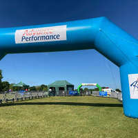 Arco Inflable Personalizado para Maratón, Arco de Salida y Meta para Carreras Deportivas, Arco Inflable Publicitario para Exteriores, Arco de Entrada Inflable